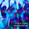 People dancing at a party with disco lights. Produktbild-Vorschau
