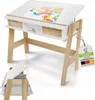 Juskys Kinder Schreibtisch Fietje Plus - Neigungs- & Produktbild-Vorschau 1
