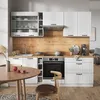 Küchenzeile Vicco Fame-Line Weiß Landhaus/Weiß 235 cm ohne Produktbild-Vorschau 4