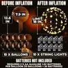 Bobo-ballonnen met ledverlichting - 10 stuks - 50 cm - Productafbeelding-voorbeeld 4