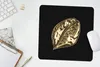 MuchoWow® Mauspad Mousepad Blatt - Gold - Pflanze 30x30 cm Produktbild-Vorschau 5