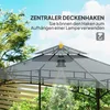 Outsunny Grillpavillon mit LED 240 x 150 x 258 cm Produktbild-Vorschau 6