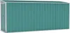vidaXL Capannone verde 118x382x178 cm Acciaio zincato Anteprima dell’immagine prodotto 1