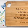 Mr. & Mrs. Panda Schneidebrett Spruch Bäcker Helden - Produktbild-Vorschau 3