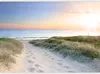 Vlies Fototapete - Morning walk on the beach 350x256 cm Produktbild-Vorschau 5