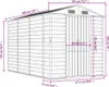 Casetta da giardino Marrone chiaro 191x300x198 cm Acciaio Anteprima dell’immagine prodotto 7