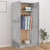 vidaXL Šatní skříň betonová šedá 90x52x200 cm odvozený Náhled obrázku produktu 3