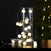 LED Lichterkette 'Mini Glow' - 20 kleine Kugeln mit warmweißer LED - L: 3m - Batterie - Timer Produktbild-Vorschau