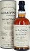 A bottle of Balvenie DoubleWood 12 Year Old Scotch Whisky and its cylindrical gift box. Produktbild-Vorschau