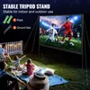 Ekran projekcyjny SucceBuy ze stojakiem, 100 cali, 16:9. 4K Podgląd zdjęcia produktu 4