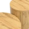 Merax runder Couchtisch 2er-Set aus MDF, doppelte Produktbild-Vorschau 6