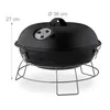 Relaxdays Kugelgrill, tragbar, mit Deckel, leckeres BBQ, Produktbild-Vorschau 4
