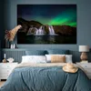MuchoWow® Poster Nordlicht - Wasserfall - Island - Natur Produktbild-Vorschau 4