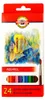 KOH Crayons de couleur École Poisson Aquarelle 24pcs Voir les images du produit 2