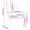 A line drawing of a chair with dimensions indicated by purple lines and text. Náhled obrázku produktu