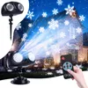 Schneeflocken-Projektor, Doppelset, wasserdicht, LED, für Innen & Außen Náhled obrázku produktu