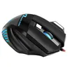 A black gaming mouse with blue accents is shown against a white background. Produktbild-Vorschau