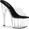 ADORE-701 Damen Slipper von Pleaser, Schwarz Transparent , Produktbild-Vorschau 1