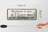 Blechschild Spruch 27x10cm Hauptsache doch die Haare liegen Produktbild-Vorschau 5
