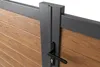 ATHOS 3 m H. 160 cm Massivholz-Schwingtor aus Teakholz mit Produktbild-Vorschau 8