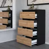 STIV Möbel | Armoire + commode Noir Mat/Dub Wotan | 2 Voir les images du produit 11