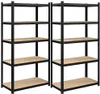 Úložný regál černý 200 cm LOFT Náhled obrázku produktu 8
