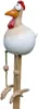Keramik Huhn Garten Dekoration Harz Gartenpfahl Tier Figur Produktbild-Vorschau 1