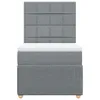 Boxspringbett mit Matratze Hellgrau 100x200 cm Stoff Produktbild-Vorschau 6