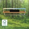 CCT LED Deckenleuchte, schwarz, mit Holz, LED/50W Produktbild-Vorschau 5
