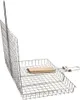 Univerzální grilovací koš z chromovaného kovu s dřevěnou Náhled obrázku produktu 4