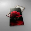 Bild auf Leinwand - Leinwandbild - Blume rote rose wasser Produktbild-Vorschau 2