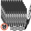 50 schwarze Marker Stifte Set, Permanent, Wasserdicht, Produktbild-Vorschau 1