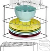 Étagère d'angle de cuisine en métal, grise, 23x23x21,5 cm Voir les images du produit 8