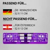 2 Stück Kennzeichenhalter Violett - Chrom Produktbild-Vorschau 5
