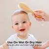 Baby Haarbürste Neugeborene Säugling Holz Babybürste Produktbild-Vorschau 8
