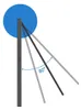 A diagram showing the adjustable angle of a portable monitor. Náhľad obrázku produktu