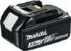 A black Makita 18V Lithium-Ion battery pack with white accents. Anteprima dell’immagine prodotto