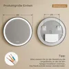 S'AFIELINA 60cm LED Badspiegel Rund Badezimmerspiegel mit Produktbild-Vorschau 9