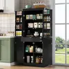 Szafka kuchenna Merax z 2 drzwiami półkowymi, kredens z Podgląd zdjęcia produktu 1