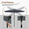 Sonnenschirm Ø300 cm UPF 50+ beidseitig um 30° knickbar Produktbild-Vorschau 6