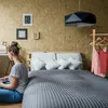 Věšák Relaxdays s odkládací plochou na boty, tyčí na oděvy, Náhled obrázku produktu 3