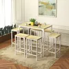 HJ WeDoo jídelní set Jídelní set se 4 židlemi, kovový rám Náhled obrázku produktu 9