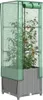 Hochbeet mit Gewächshaus-Aufsatz Rattan-Optik 40x40x139 cm, Produktbild-Vorschau 1