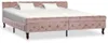 vidaXL Bettgestell Rosa Samt 200 x 200 cm Produktbild-Vorschau 7