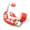 Onlineworld2013 Sandale Flip Flop Schuh in Rot Funny USB Produktbild-Vorschau 2