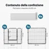 IvoQ Puppyren – Recinto per cani – 8 pannelli – 60 cm di Anteprima dell’immagine prodotto 7