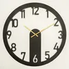 Opviq, Etta- ATP1509, Schwarz, Wanduhren, 48 x 48 cm, 100% Produktbild-Vorschau 2