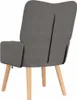 vidaXL Sessel Hellgrau 63 x 67 x 94 cm Stoff Produktbild-Vorschau 6