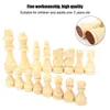 Jeu d'échecs international en bois sans échiquier Jouet Voir les images du produit 6