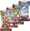 A collection of Pokémon Scarlet & Violet trading card booster packs. Produktbild-Vorschau